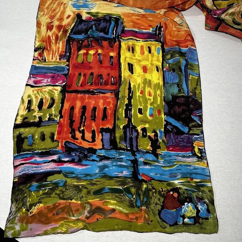 vibrant silk scarf, Wassily Kandinsky’s 